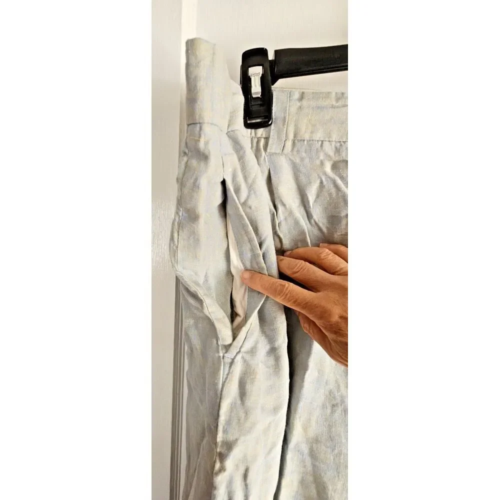 Vtg Royal Prestige‎ PD 100% linen men trouser ( 36